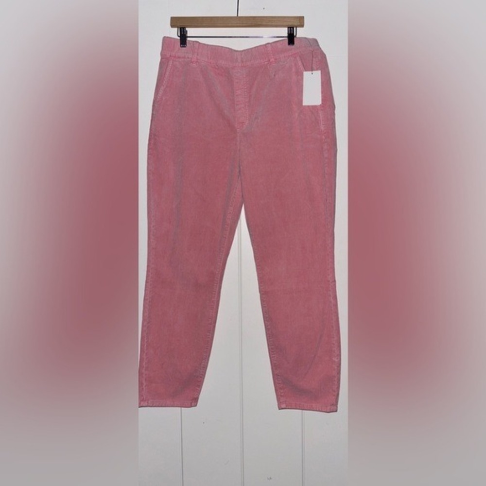 Juicy Couture Corduroy Pants Women 16 NWT Pink Paperbag Barbiecore Academia